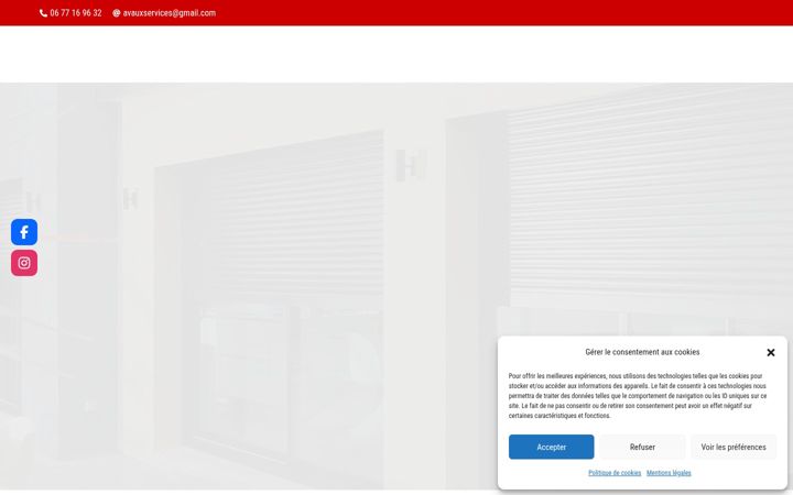 Screenshot von avauxservices.fr