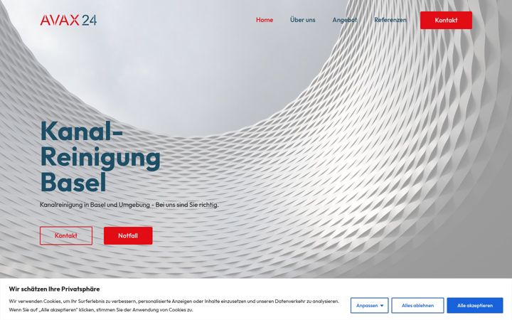 Screenshot of avax24.ch