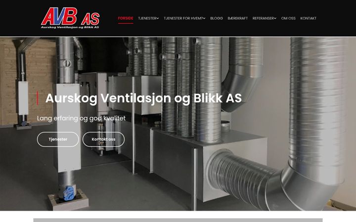 Screenshot of avb.no