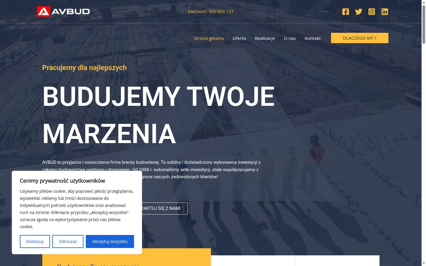 Snímek obrazovky baneru souhlasu zobrazeného před jakoukoli interakcí