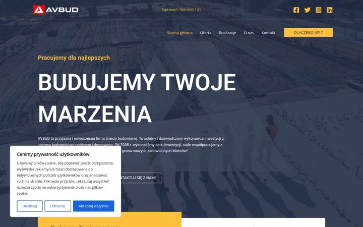 Screenshot of avbud.pl