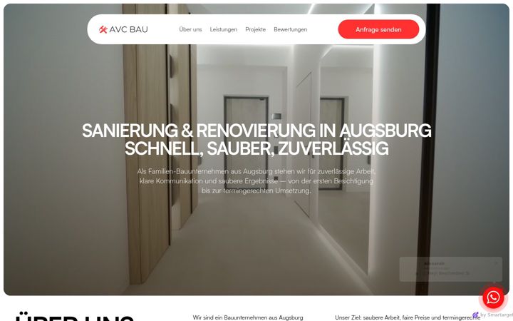 Screenshot of avc-bau.de