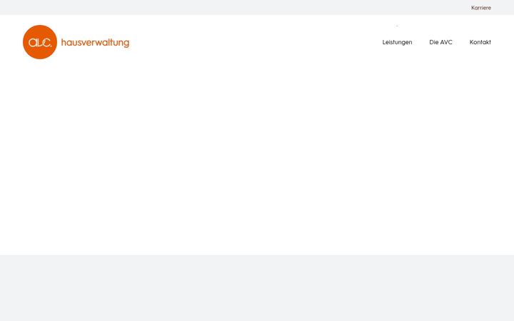 Captura de pantalla de avc-hausverwaltung.de