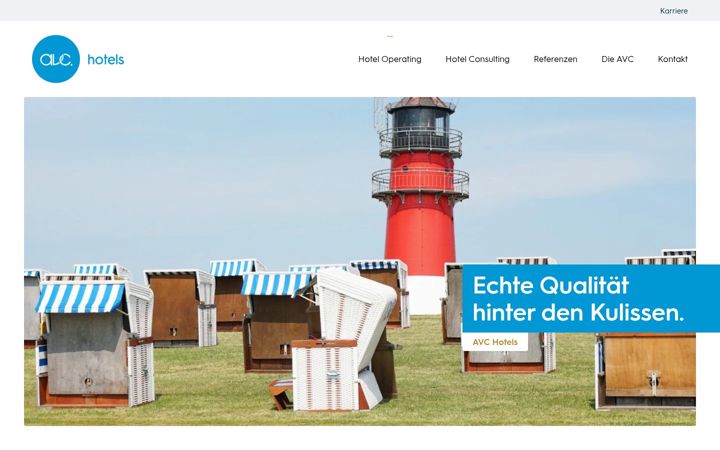 Screenshot of avc-hotels.de