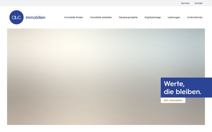 Captura de pantalla de avc-immobilien.de