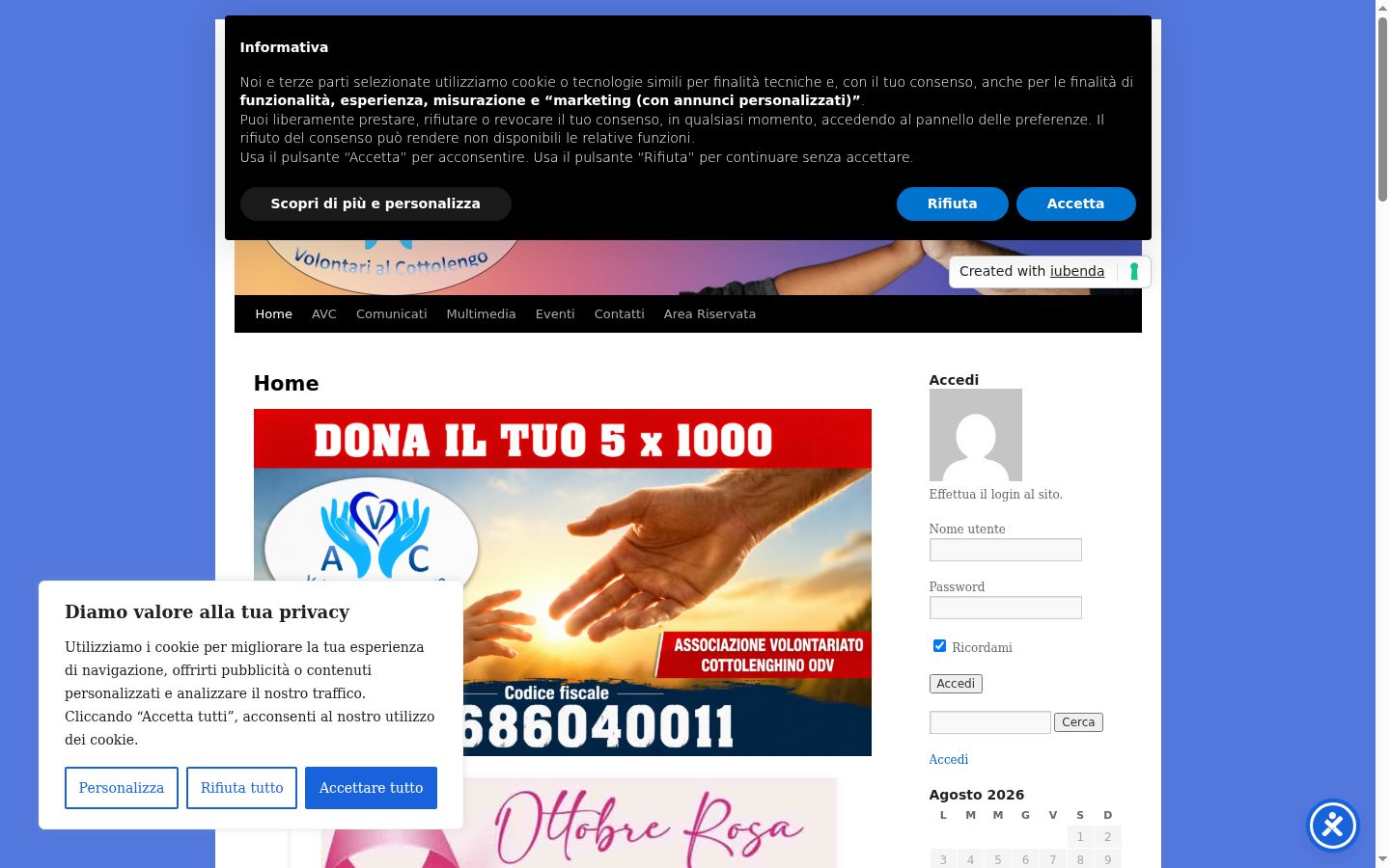 Ekraanipilt nõusolekubännerist, mida näidati enne mis tahes suhtlust