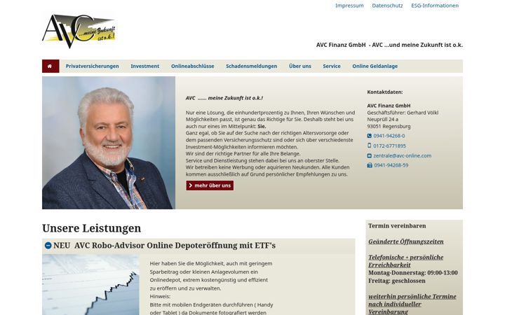 Screenshot of avc-online.com
