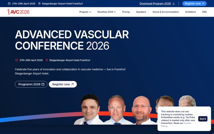 Screenshot of avc-vasc.com