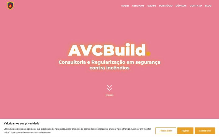 Screenshot of avcbuild.com.br