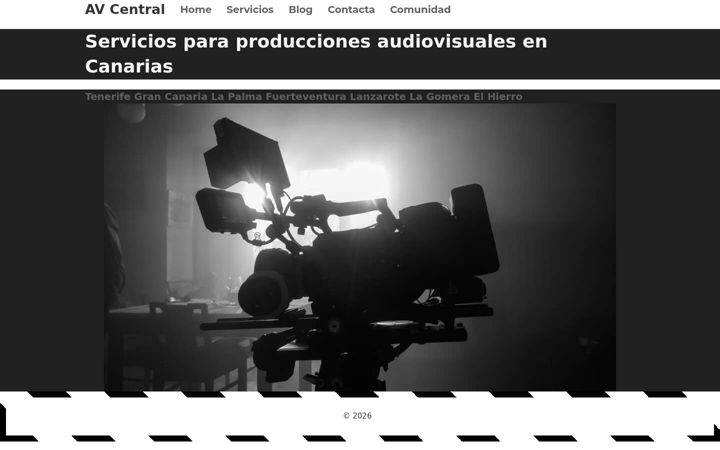 Screenshot of avcentral.productions