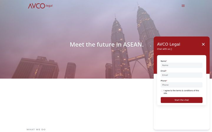 Screenshot of avco.legal