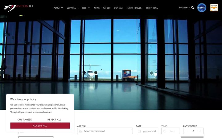 Screenshot of avconjet.at
