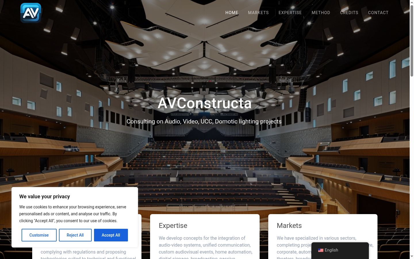 Captura de pantalla del banner de consentimiento mostrado antes de cualquier interacción