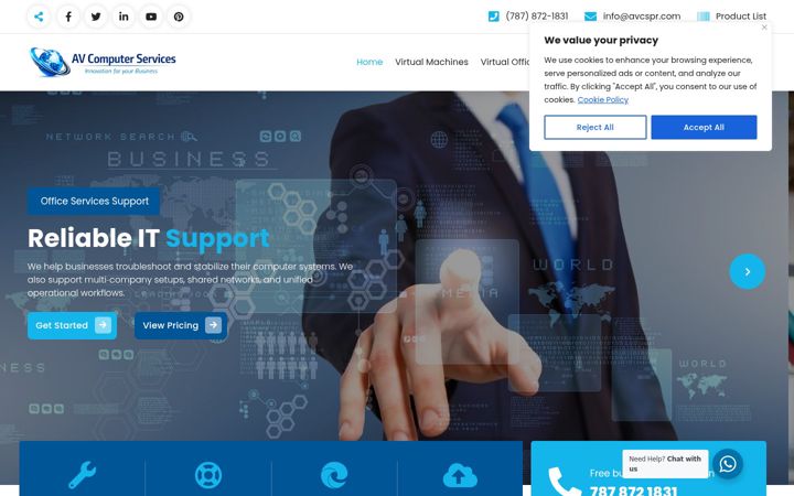 Screenshot of avcspr.com
