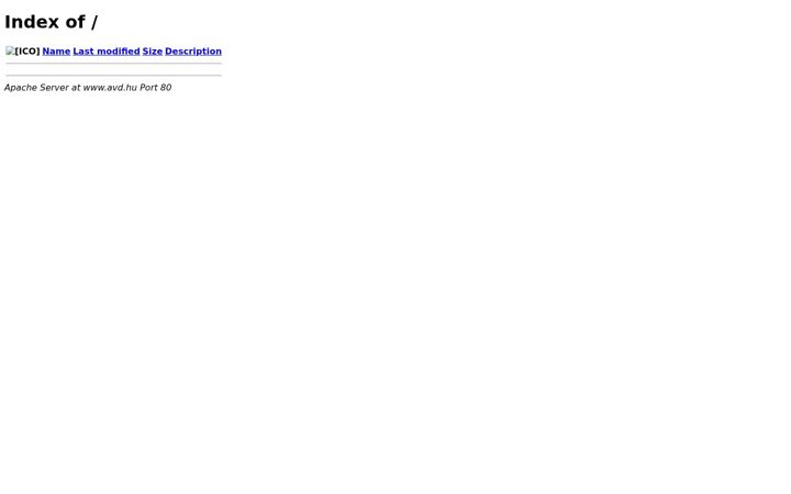 Screenshot of avd.hu