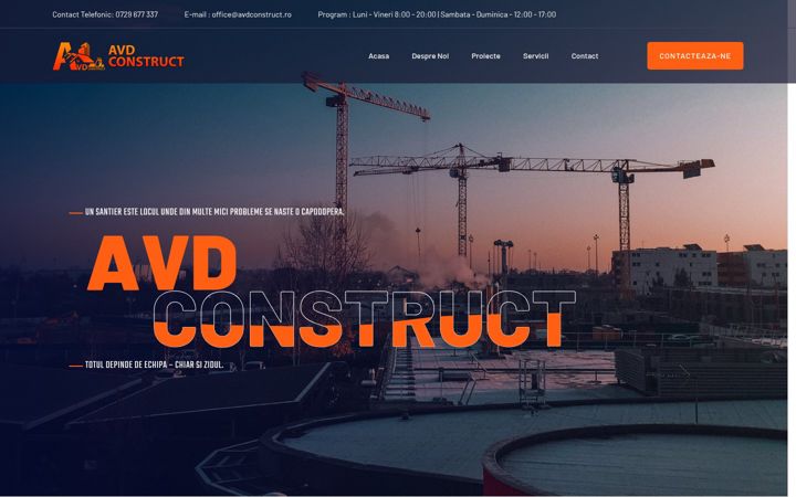 Screenshot of avdconstruct.ro
