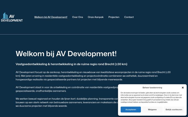 Screenshot of avdevelopment.be