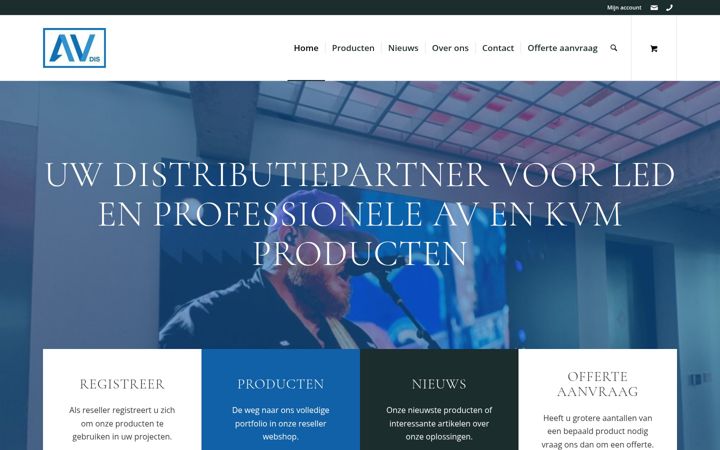 Screenshot of avdis.nl
