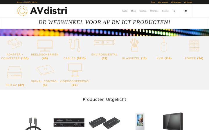 Screenshot of avdistri.nl