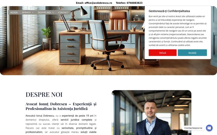 Screenshot of avdobrescu.ro
