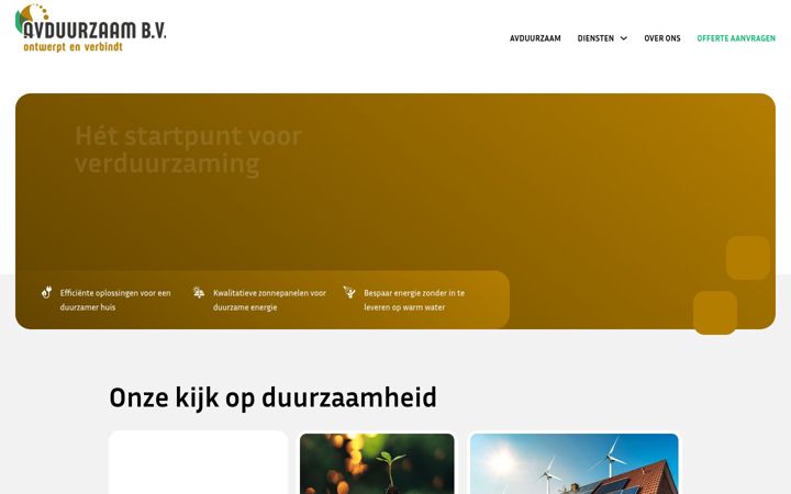 Screenshot of avduurzaam.nl