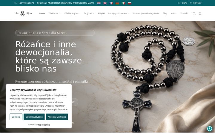 Screenshot of ave-maria.eu