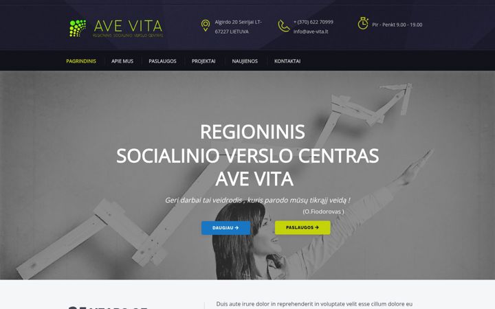 Screenshot of ave-vita.lt