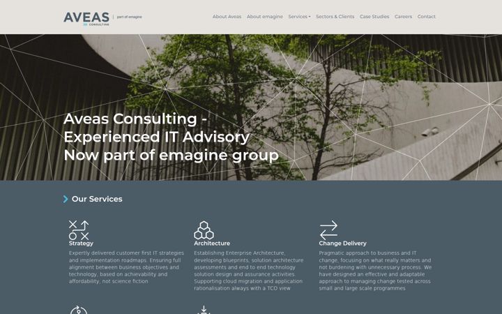 Captura de ecrã de aveas.co.uk