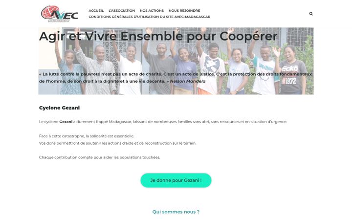 Screenshot of avec-madagascar.fr
