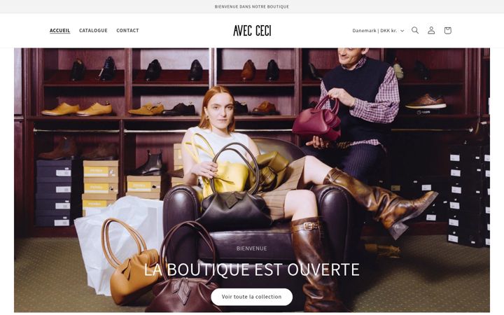 Screenshot of avecceci.com
