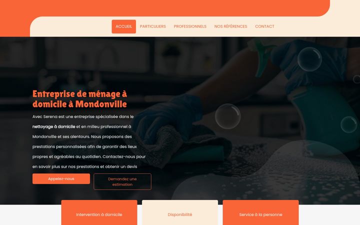 Screenshot of avecserena.fr