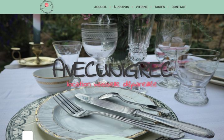 Екранна снимка на avecunigrec.fr