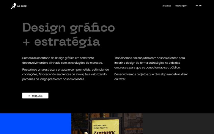 Screenshot of avedesign.com.br