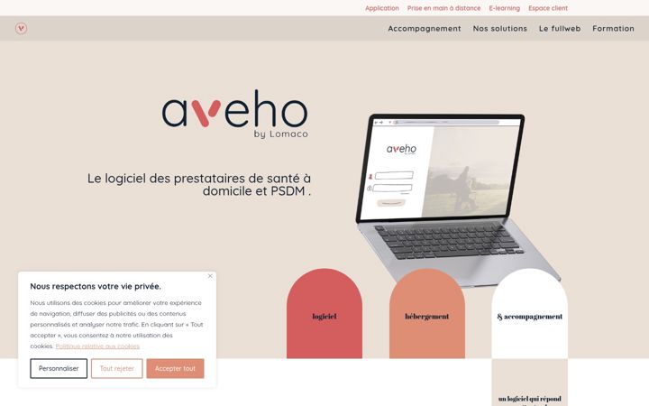 Screenshot of aveho-it.fr
