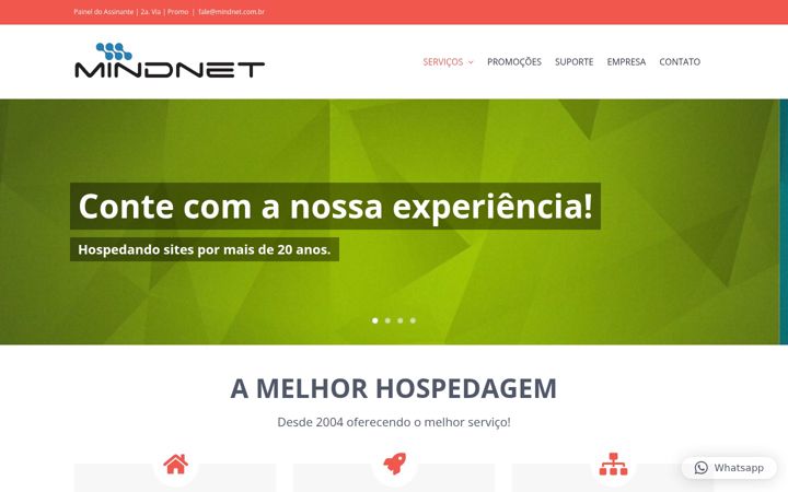 Screenshot of aveiro-mindnet.com.br