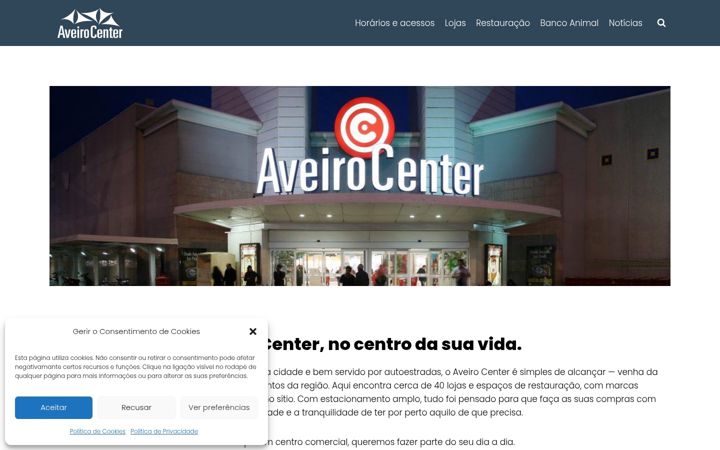 Screenshot of aveirocenter.pt