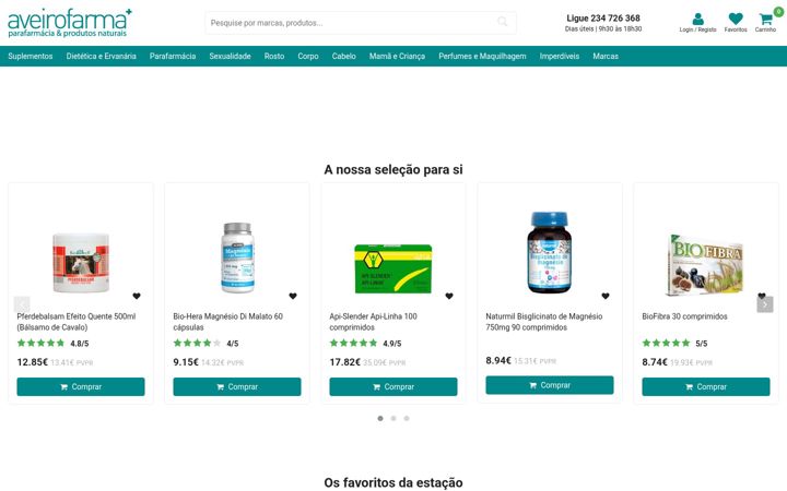 Screenshot of aveirofarma.pt
