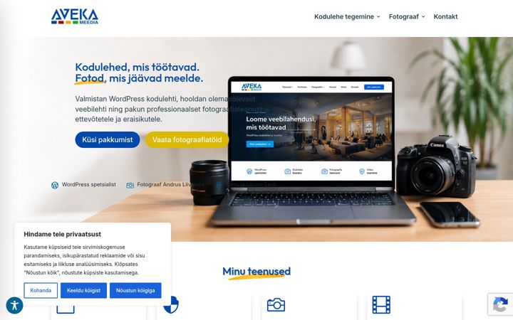 Screenshot of aveka.ee
