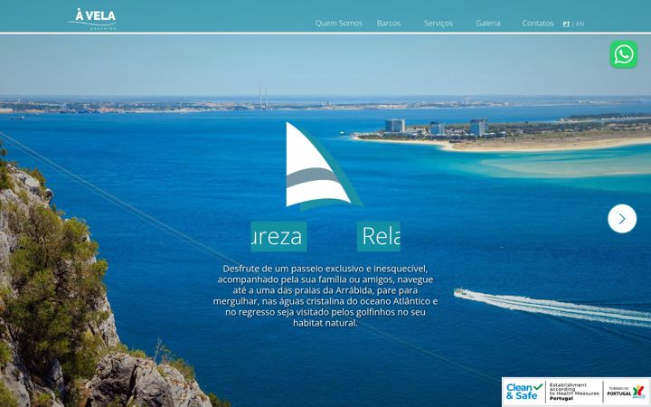Screenshot of avelapasseios.com