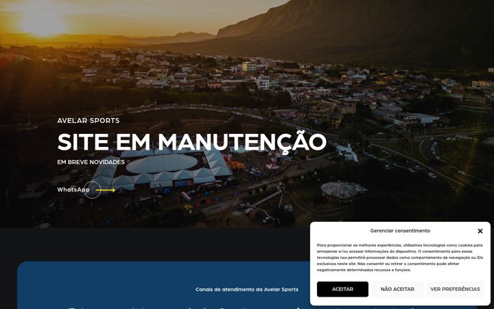 Screenshot stránky avelarsports.com.br