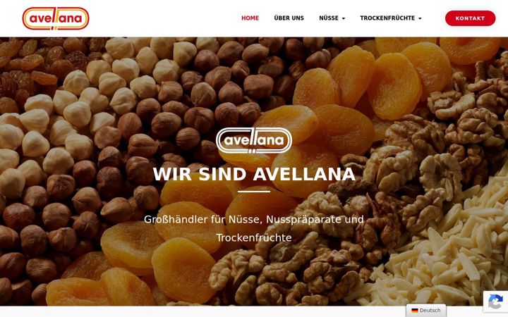 Screenshot of avellana.de