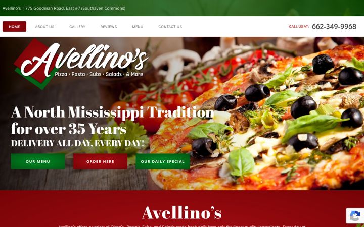 Screenshot of avellinos.net