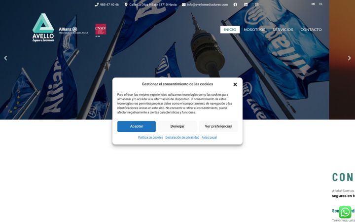 Screenshot of avellomediadores.es