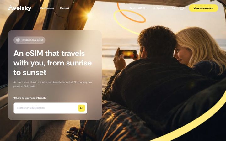 Screenshot of avelsky.com