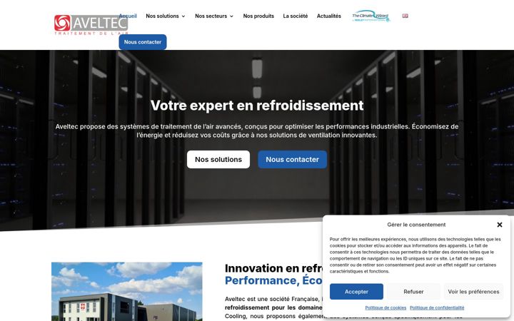 Zrzut ekranu aveltec.fr