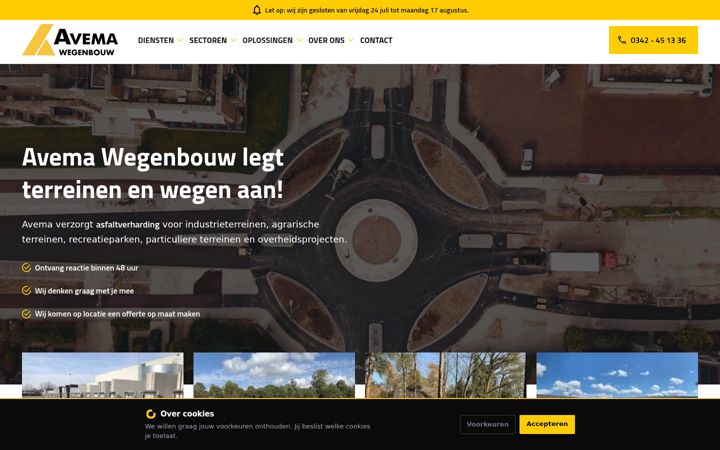 Screenshot του avema.nl