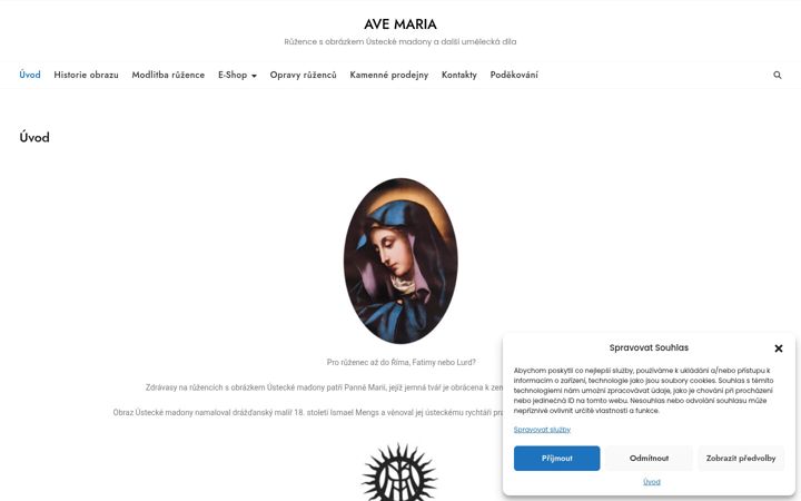 Screenshot of avemaria.cloud