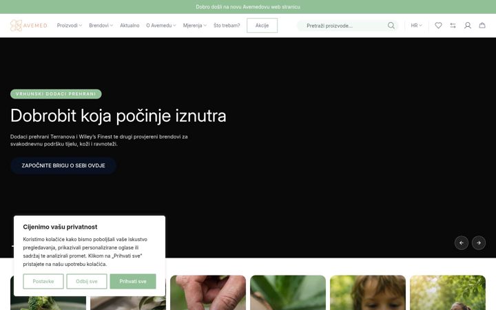 Screenshot of avemed.hr