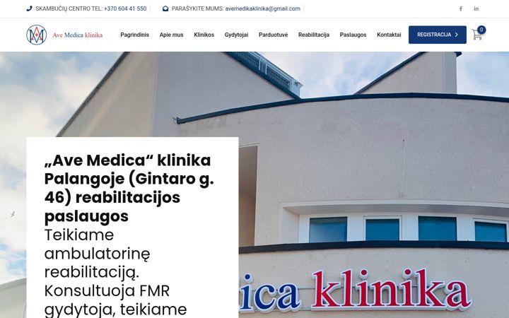 Screenshot of avemedicaklinika.lt
