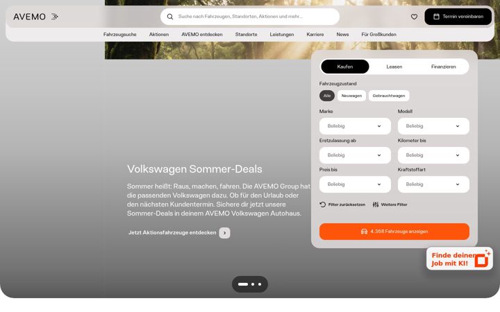 Screenshot of avemo-group.de